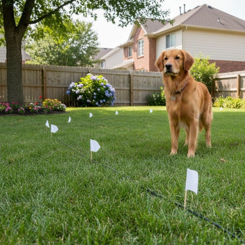 Electric Dog Fence Installation detail