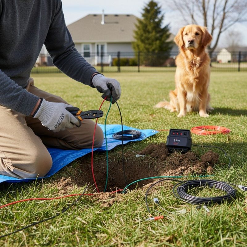 Local Electric Dog Fence Installation pros at work